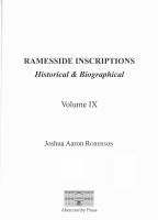 Roberson - Ramesside Inscriptions 9.pdf